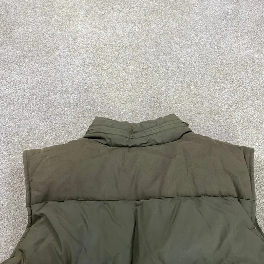VTG Gap Puffer Vest Mens L Full Zip Gorpcore Down Green Warm 90s Outdoor Ski